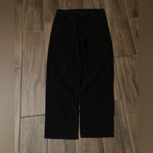 Black wide leg jeans